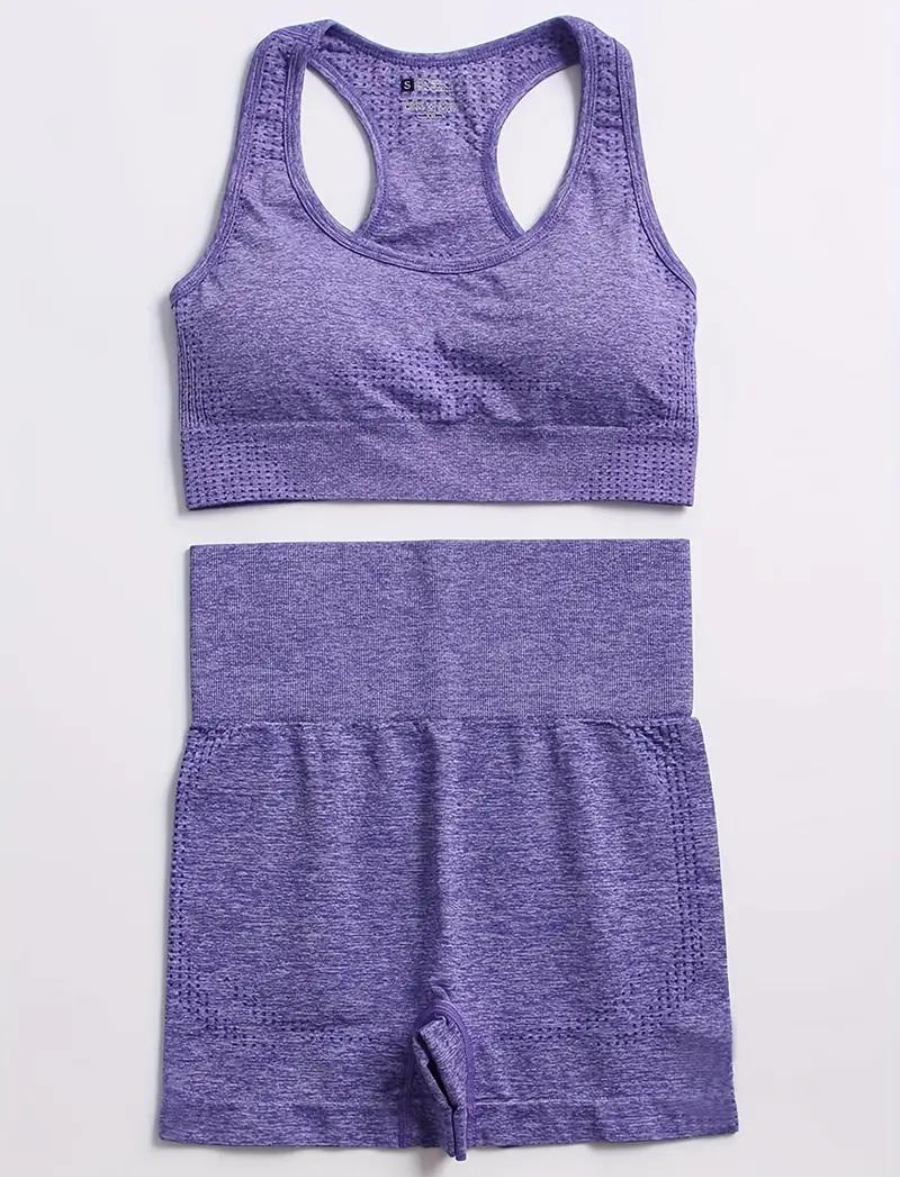 AURA Set Morado - Bra + Short