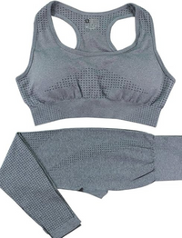 AURA Set Gris - Bra + Leggin