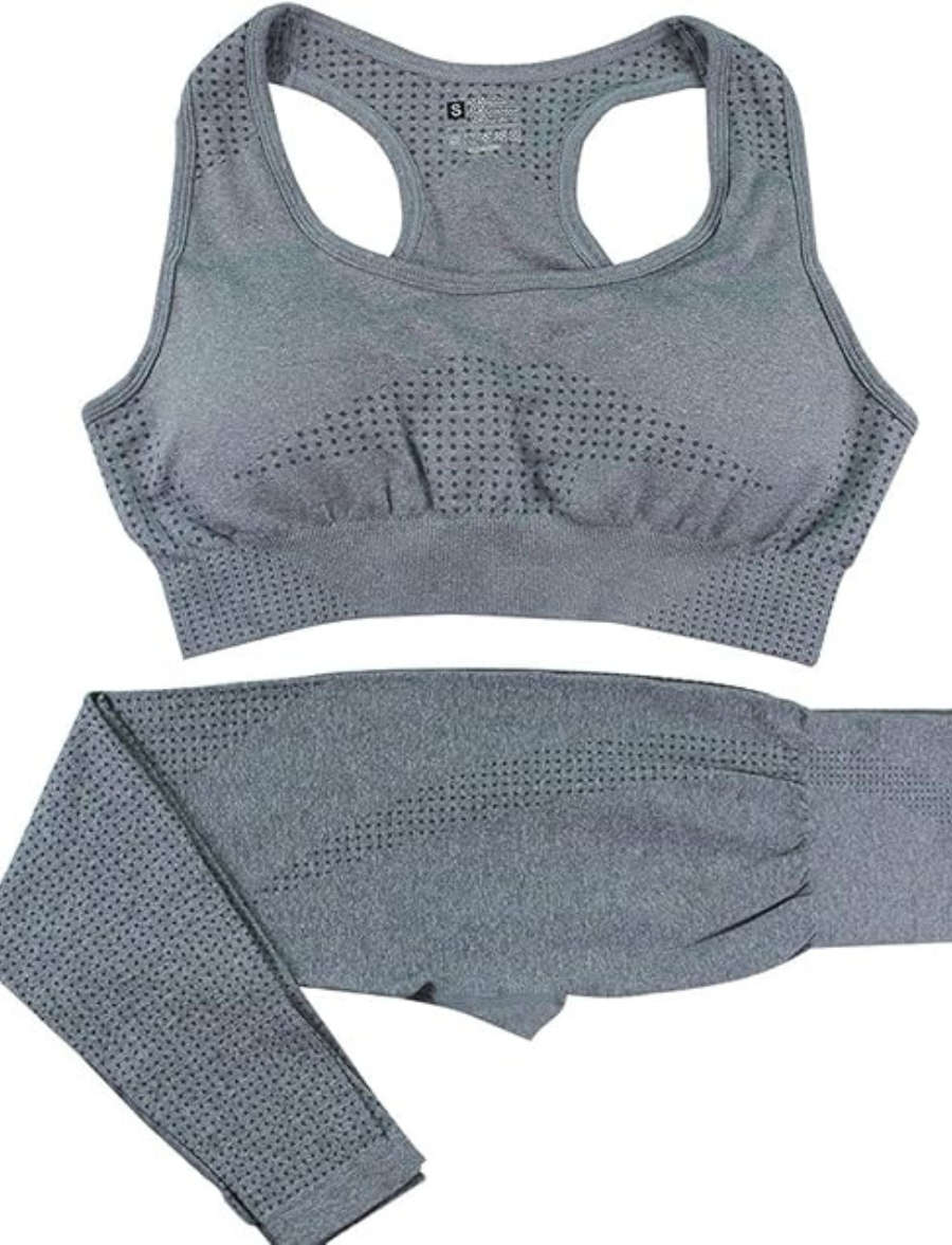 AURA Set Gris - Bra + Leggin