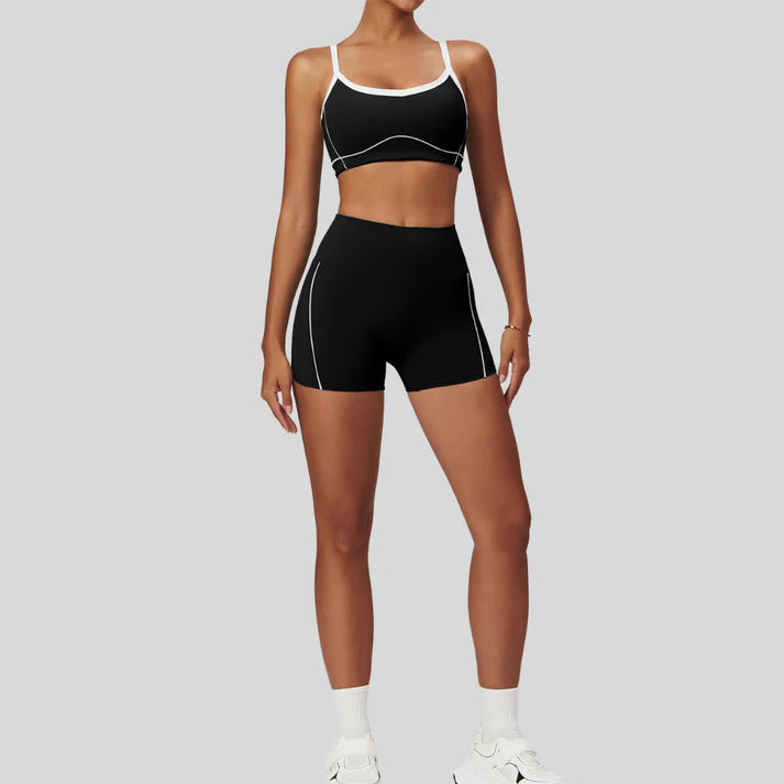 DRIVE Set Bra + Short Negro