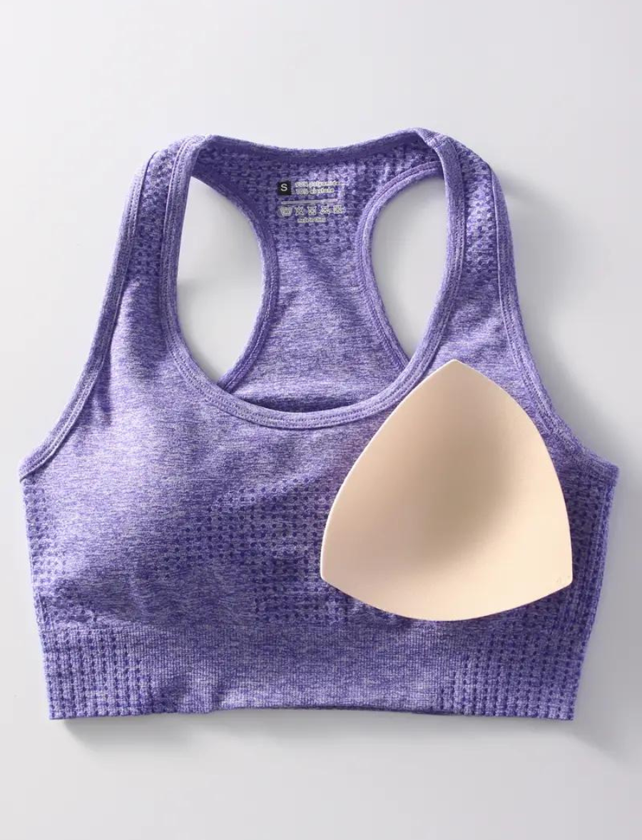 AURA Sport Bra Morado