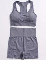 AURA Set Gris - Bra + Short
