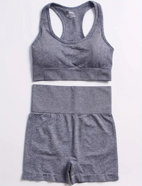 AURA Set Gris - Bra + Short