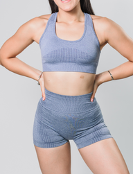 AURA Set Gris - Bra + Short