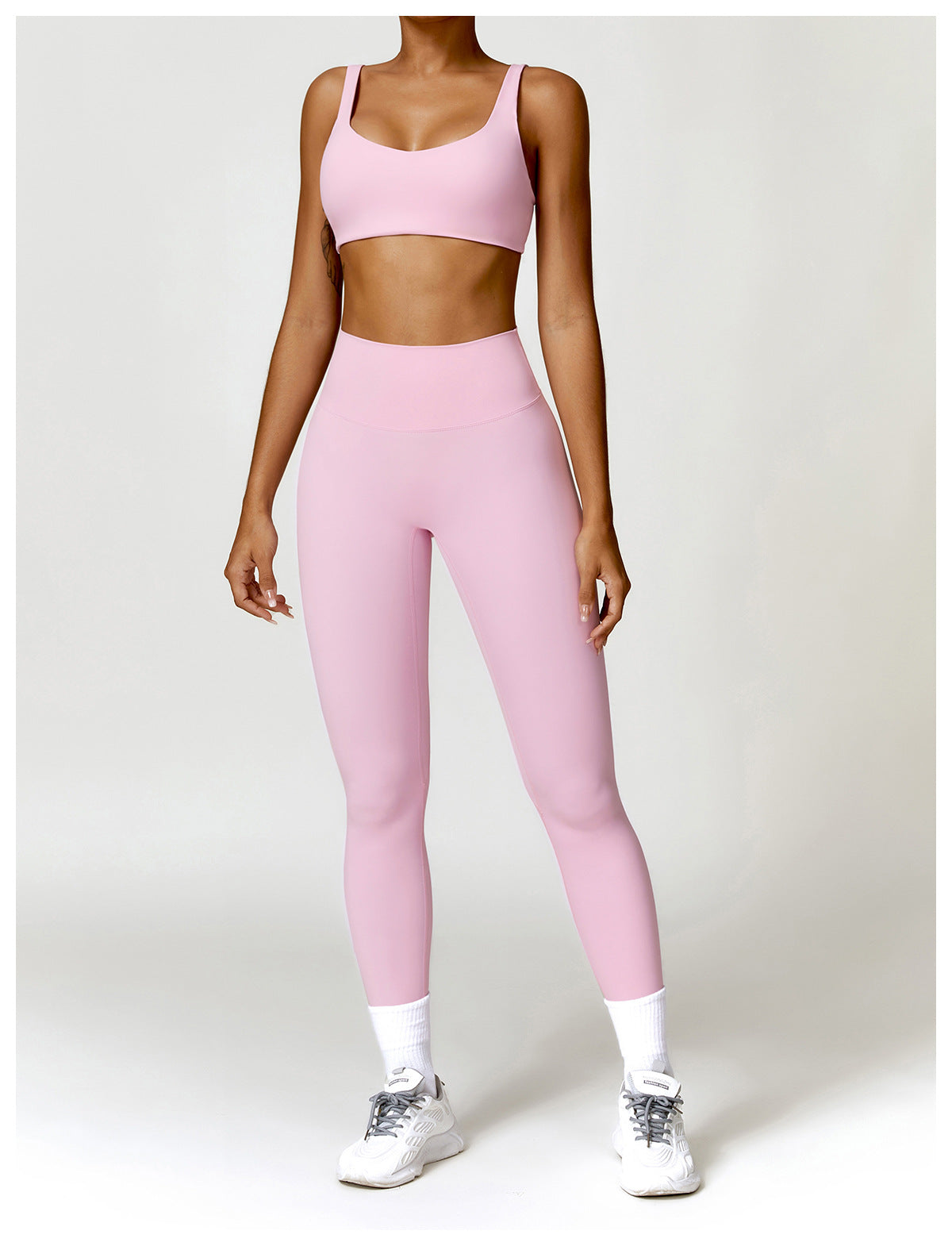 FOCUS Set Rosa Pastel Top + Leggins