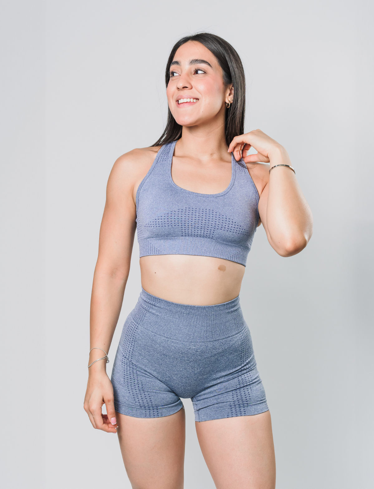 AURA Set Gris - Bra + Short