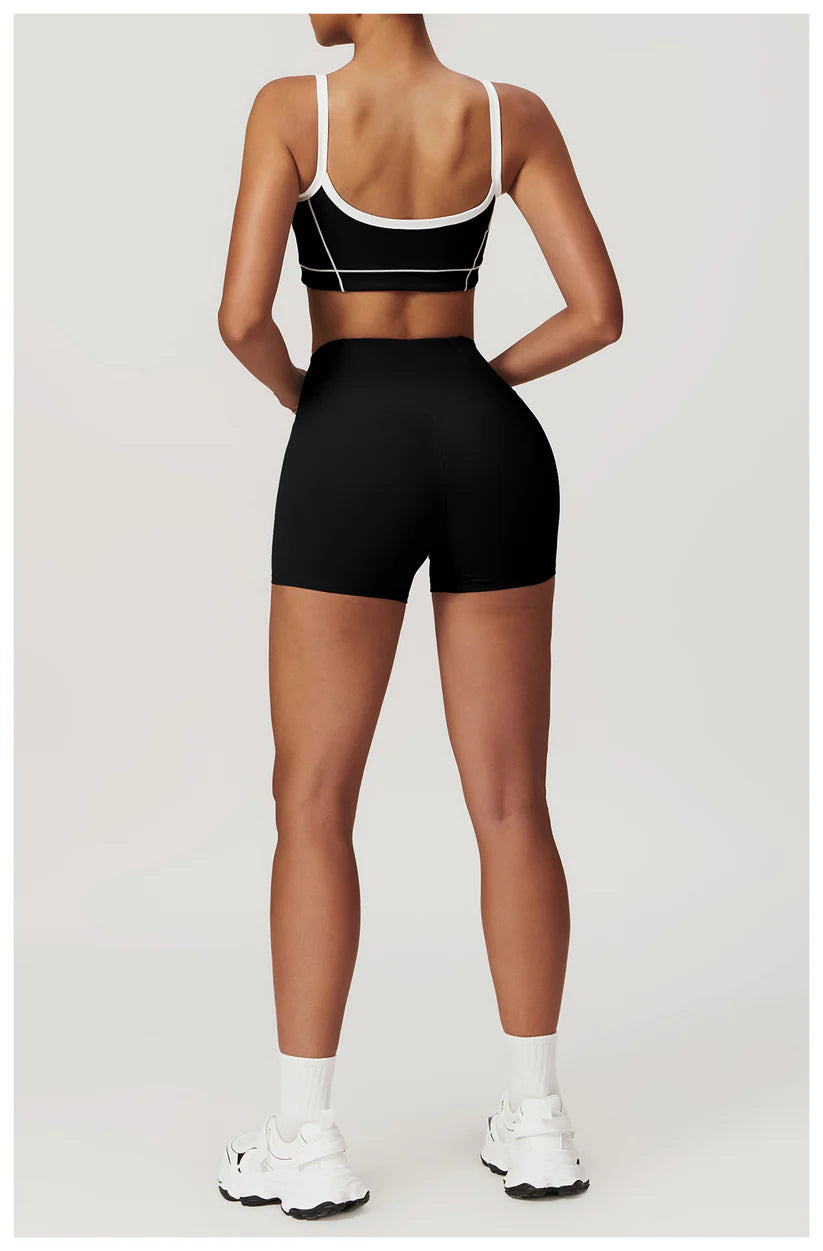 DRIVE Set Bra + Short Negro