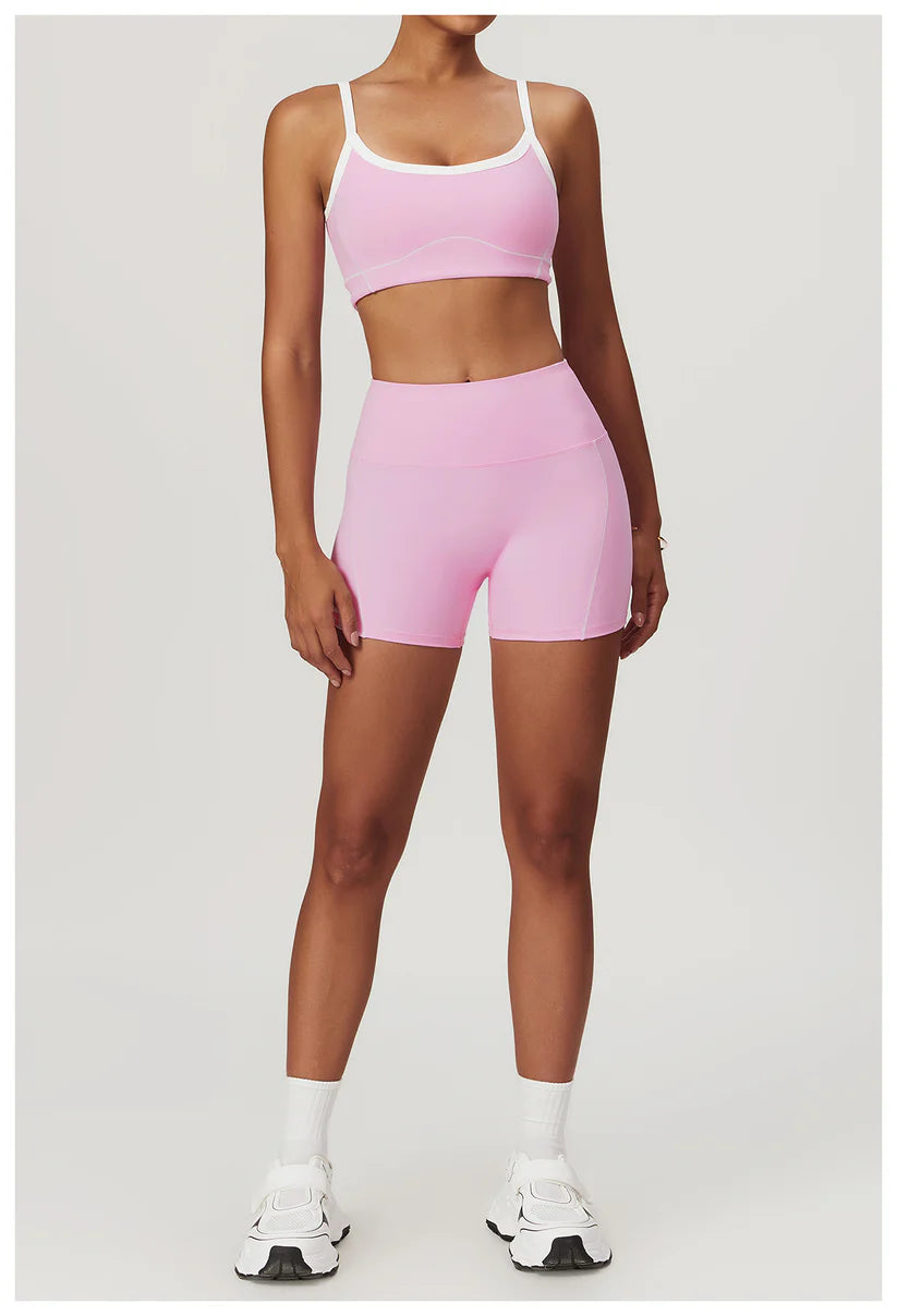 DRIVE Set Bra + Short Rosa Pastel