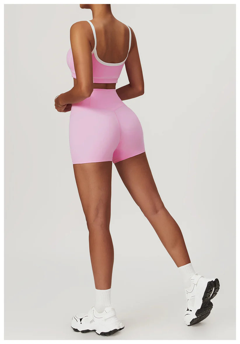 DRIVE Set Bra + Short Rosa Pastel